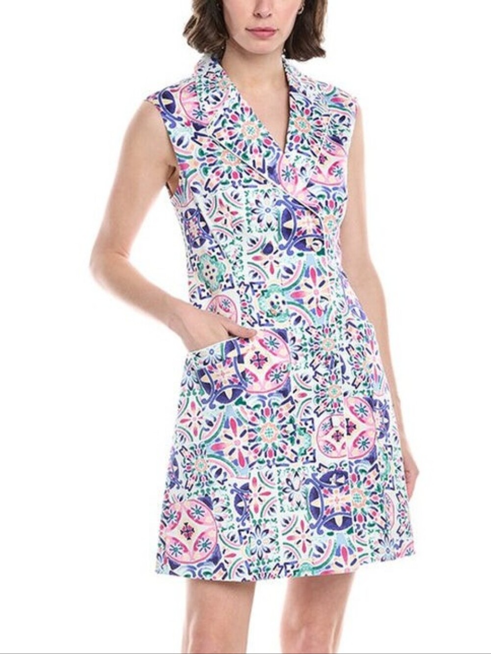 Hermozo Mosiac Print Dress NWT Size X Small